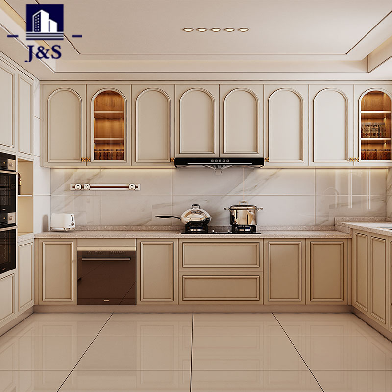 Pintu lemari dapur gaya rustic ala perancis