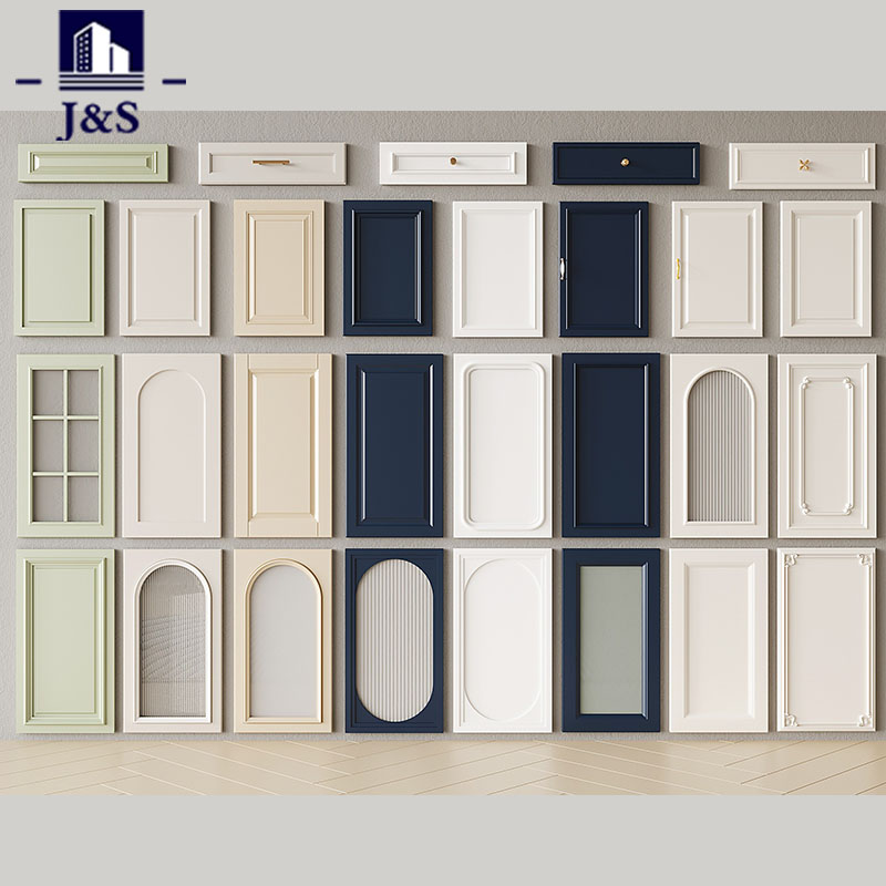 Penjualan panas pintu dapur PET Lacquer Vinyl Pvc Melamine